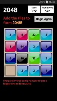 2048 Pro Puzzle Game Screen Shot 1