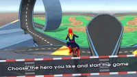 Super Hero Moto Rider: Spider Bike Race Traffic Screen Shot 4
