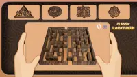 Cổ điển Labyrinth Puzzle - gỗ Maze 3D Games Screen Shot 0