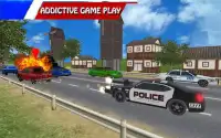 شرطة سيارة جريمة محاكاة 3D: شرطة سيارة ألعاب Screen Shot 0