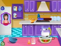 摂食ミルク赤ちゃんのゲーム Screen Shot 1