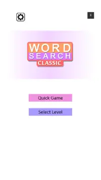 वर्ड सर्च क्लासिक - वर्ड फॉर गेम Screen Shot 3