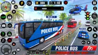 Police Bus Simulator Bus Games Screen Shot 1