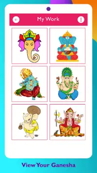 Lord Ganesha Paint, Ganesha Coloring Pictures Screen Shot 4