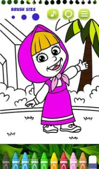 Masha Bear - Masha and The bear Coloring games Screen Shot 5