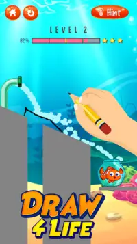 Draw 4 Life - Save Fish's Life Screen Shot 1