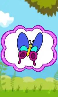 Coloring Game-Sweet Butterfly Screen Shot 2