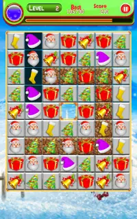 Match 3 Puzzle Christmas Games - Santa Bell Trees Screen Shot 3