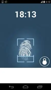 fingerprint lock screen fake Screen Shot 2