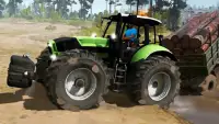 Drive Tractor Trolley Offroad 2021:3D Cargo Games Screen Shot 3