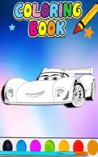 How to color Mcqueen Lightning cars 3 -for kids- Screen Shot 2