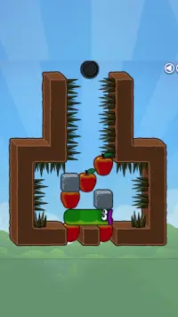 Hungry Worm Puzzle Screen Shot 1