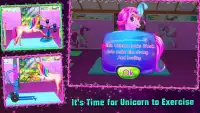 unicorn berlari & menari - kebugaran pertandingan Screen Shot 3