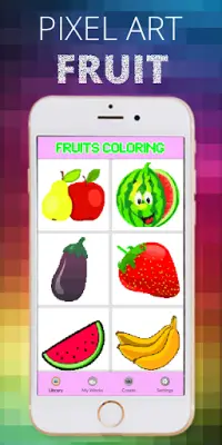 Fruits Pixel Art Coloring By Number Screen Shot 0