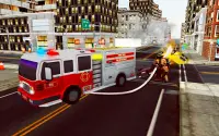 Bombeiro Truck: heróis Cidade Screen Shot 11