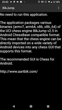 BikJump Chess Engine Screen Shot 2