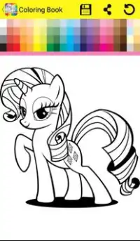 Coloring Book Little Pony Screen Shot 0
