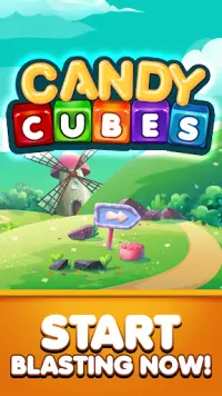 Match 3 Candy Cubes головоломку бесплатные игры Screen Shot 5