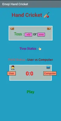 Emoji Hand Cricket Screen Shot 0
