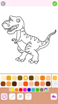 ไดโนเสาร์ระบายสีสำหรับเด็ก Screen Shot 0