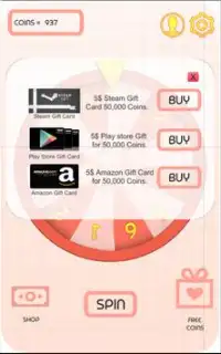 Spin For Gift Cards Screen Shot 1