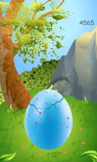 Голубое яйцо 🐣 Кто внутри? Попробуй разбить яйцо! Screen Shot 0