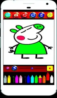 Coloringbook: Pipa peg Fans Screen Shot 3