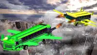 Flying Bus Gunship Super Shooting Battle Screen Shot 1