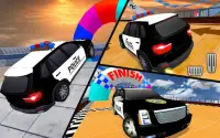 Police Prado Car Stunt - Ramp Car Racing Game 3D Screen Shot 19