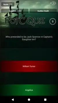 Quiz for Pirates of the Caribbean Screen Shot 2