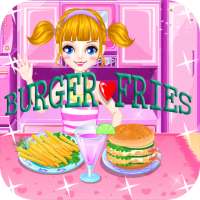 Cooking Burger and Fries : Games For Girls