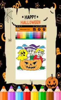 Halloween coloring pages : witches &  Pumpkins Screen Shot 3