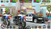 Bike Chase 3D Police Car Games Screen Shot 2