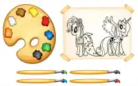 Pony coloring pages Screen Shot 2