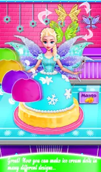 ¡Brilla en The Dark Ice Cream Fairy Cake! Muñecas Screen Shot 19