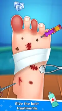 Trò chơi bác sĩ chữa chân Screen Shot 0