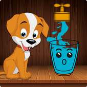 Happy Puppy: Water Glass