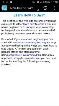 swimming techniques Screen Shot 2