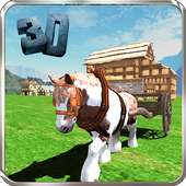 Pony Horse Cart Simulator 3D