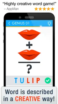 Think Creative: Guess The Word For Genius Brains! Screen Shot 0