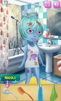 Dress up games for girls - Adorab Zombie Girl Screen Shot 1