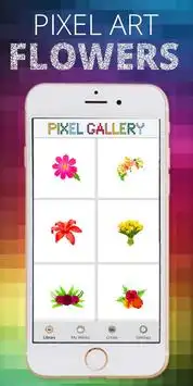 Flowers Pixel Art Coloring By Number Screen Shot 1