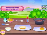 पोर्क बर्गर खाना पकाने के खेल Screen Shot 4