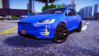 Electric Car Simulator: Tesla Driving - Тесла игра Screen Shot 0
