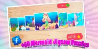 Mermaid Jigsaw Brain puzzle Game for Girls Screen Shot 0