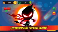 God of Stickman 4 | Киберпанк | Dragon Ball Super Screen Shot 1