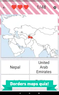 Asia and Middle East countries - flags quiz Screen Shot 19