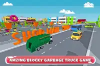 Blocky Garbage Transport Truck Screen Shot 5