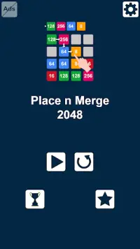 2048 Place n Merge Numbers: Match 3 Block Puzzle Screen Shot 4