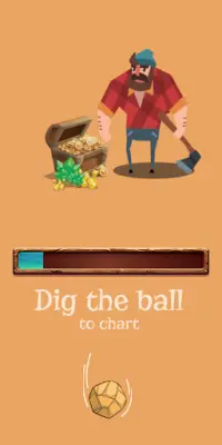 Dig The Ball to Cart – Lumber Jack Idle Clicker Screen Shot 0